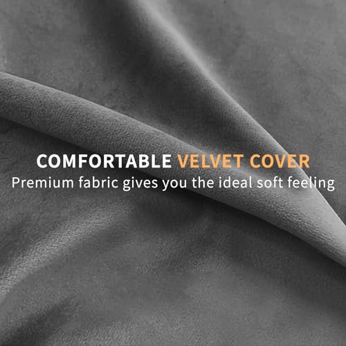 MEREZA Velvet Meditation Cushion with Buckwheat Filling