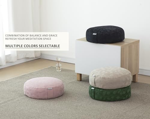 Halotribe Comfortable Meditation Cushion with Buckwheat Filling