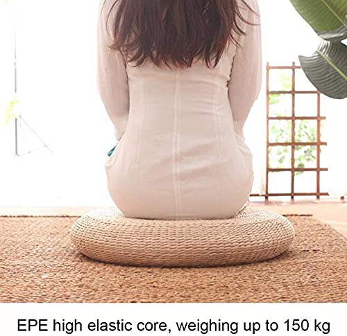 Natural Straw Round Meditation Floor Cushion