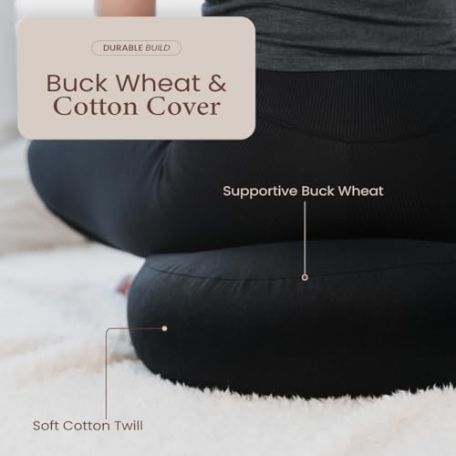 Cuvered Angora Meditation Cushion Floor Pillow