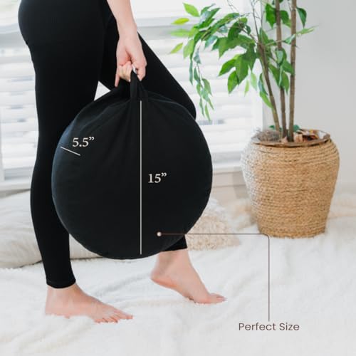 Cuvered Angora Meditation Cushion Floor Pillow