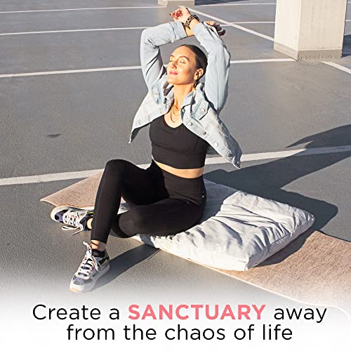 Organic Cotton Zabuton Meditation Mat - White