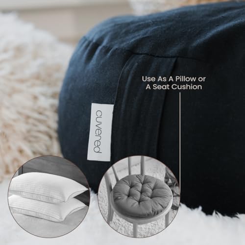 Cuvered Angora Meditation Cushion Floor Pillow