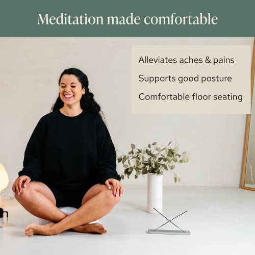 Mindful & Modern Large White Meditation Cushion