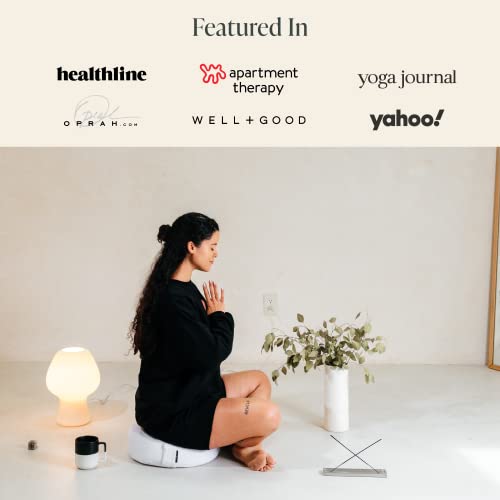 Mindful & Modern Large White Meditation Cushion