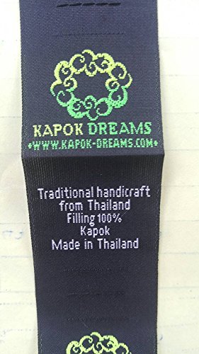 Red Kapok Meditation Cushion with Elephants