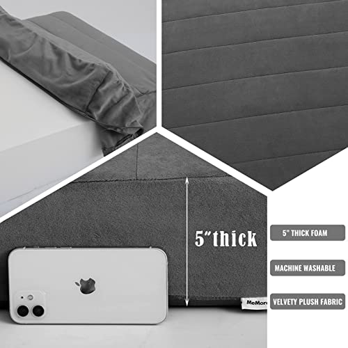 MeMoreCool Large Meditation Floor Pillow - Grey