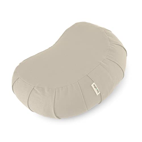 Basaho Crescent Zafu Meditation Cushion - Organic Cotton