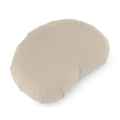 Basaho Crescent Zafu Meditation Cushion - Organic Cotton