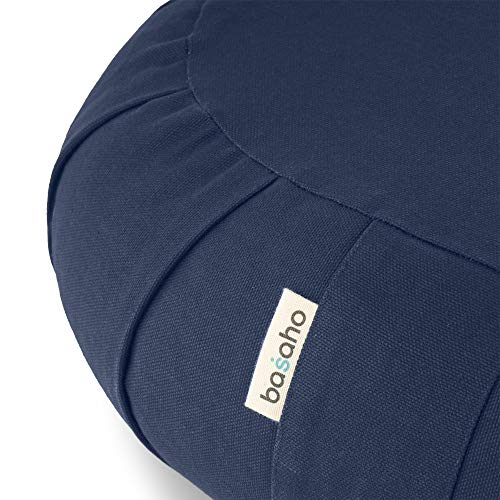 Basaho Crescent Zafu Meditation Cushion - Organic Cotton