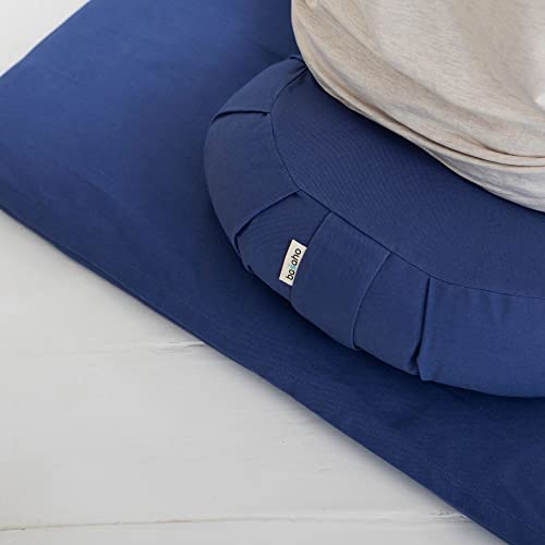 Basaho Crescent Zafu Meditation Cushion - Organic Cotton