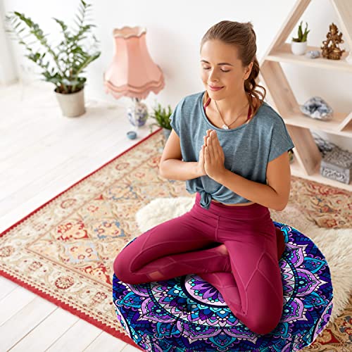 Mandala Meditation Cushion for Home & Outdoor Relaxation