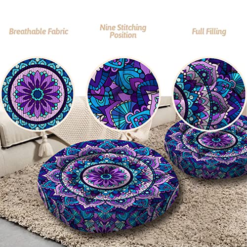 Mandala Meditation Cushion for Home & Outdoor Relaxation