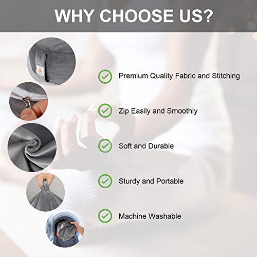 FelizMax Velvet Meditation Pillow - Cyan Blue 16