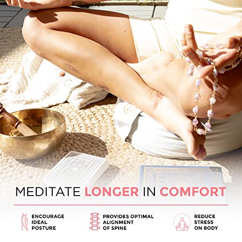 Buckwheat Zafu Meditation Cushion with Velvet Cover