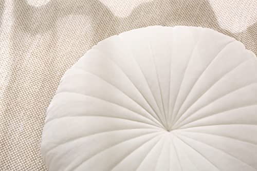 Beige Round Meditation Cushion for Mindfulness Practices