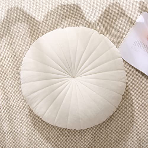Beige Round Meditation Cushion for Mindfulness Practices