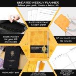 Luxurious Undated Planner for Goals & Productivity