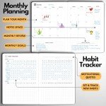 Wyze Goal Planner: 6-Month Productivity Journal