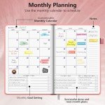 Leather A5 Undated Weekly & Monthly Planner