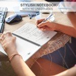 Floral Spiral Notebook Journal for Productivity