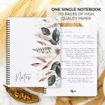 Floral Spiral Notebook Journal for Productivity