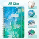 A5 Spiral Notebooks - 3 Pack for Wellness