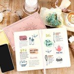 Sun-Themed Faux Leather Journal with Page Dividers