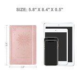 Sun-Themed Faux Leather Journal with Page Dividers