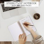 Aesthetic Spiral Notebook Journal for Women - B5