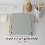 Aesthetic Spiral Notebook Journal for Women - B5