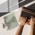 Aesthetic Spiral Notebook Journal for Women - B5