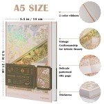 TIEFOSSI Lined Journal Notebook for Women Writing-A5 Hardcover Notebook-Premium 100gsm 224 Pages-Thick Travel journals for writing-College Ruled for Work Organization, Note Taking