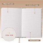 TIEFOSSI Lined Journal Notebook for Women Writing-A5 Hardcover Notebook-Premium 100gsm 224 Pages-Thick Travel journals for writing-College Ruled for Work Organization, Note Taking