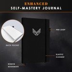 JXSELECT Self-Mastery Journal for Men and Women - Gratitude Journal - Self Care Journal for Happiness, Mindfulness, Positivity & Reflection - The Kaizen Journal with Pen Holder and Back Pocket