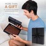 Prazoli Leather Christian Bible Prayer Journal For Men - Study Scripture Notebook & Planner Daily Devotional Undated | Religious Jesus Faith Gifts for Graduation, Pastor Baptism & Church, Cross