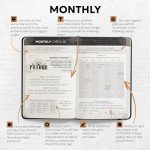 Prazoli Leather Christian Bible Prayer Journal For Men - Study Scripture Notebook & Planner Daily Devotional Undated | Religious Jesus Faith Gifts for Graduation, Pastor Baptism & Church, Cross