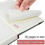 Journal Notebook Journal for Men/Women Journals for Writing A5 180Sheets 360Pages College Ruled Notebook 100gsm Lined Paper Leather Hardcover Journal 5.9'' X 8.4'' (Black)