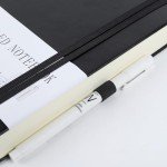 Journal Notebook Journal for Men/Women Journals for Writing A5 180Sheets 360Pages College Ruled Notebook 100gsm Lined Paper Leather Hardcover Journal 5.9'' X 8.4'' (Black)