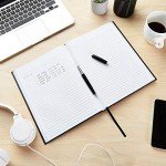 Amazon Basics Professional Journal, 10.5X7.5 inches, Black, 2-Pack