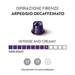 Nespresso Arpeggio Decaffeinato Dark Roast Coffee Pods, 50-Count