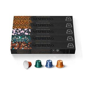 Nespresso Morning Lungo Variety Pack Coffee Pods, 50 Count