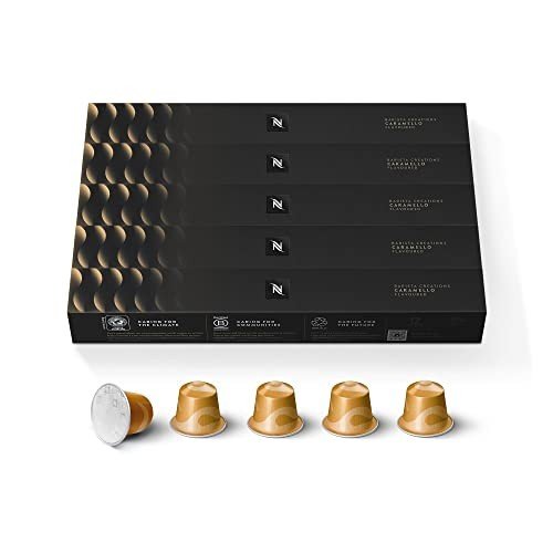 Nespresso Caramello Medium Roast Espresso Coffee Pods, 50 Count