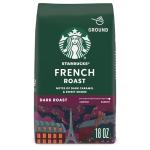 Dark Roast Starbucks Ground Coffee, 18 oz Bag
