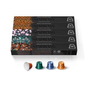 Nespresso Morning Lungo Variety Pack Coffee Pods, 50 Count