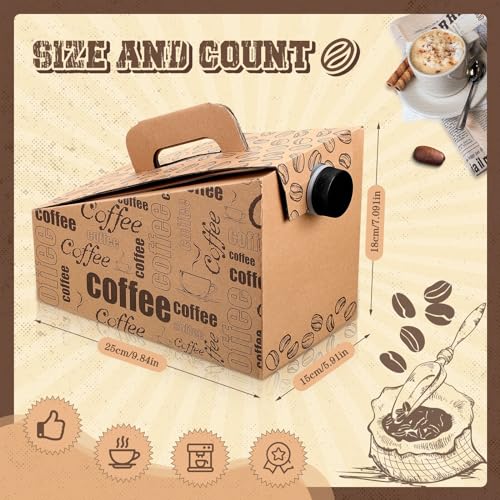 10 Pack Insulated Coffee Boxes for Catering