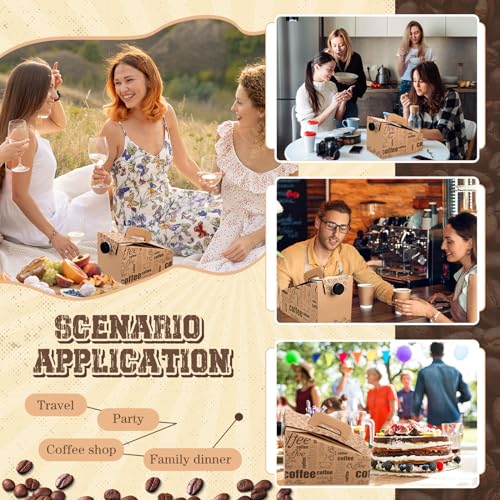 10 Pack Insulated Coffee Boxes for Catering