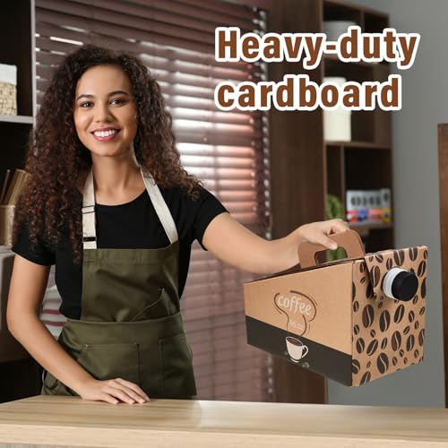 10-Pack Portable Coffee Dispenser Boxes with Handles
