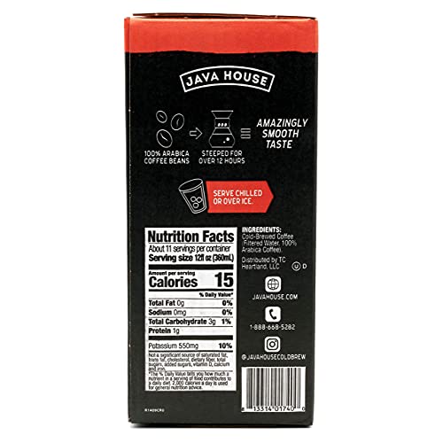 Java House Dark Roast Cold Brew Coffee 128 Fl Oz