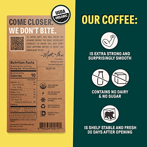 Organic Cold Brew Coffee Subscription - Extra Strong